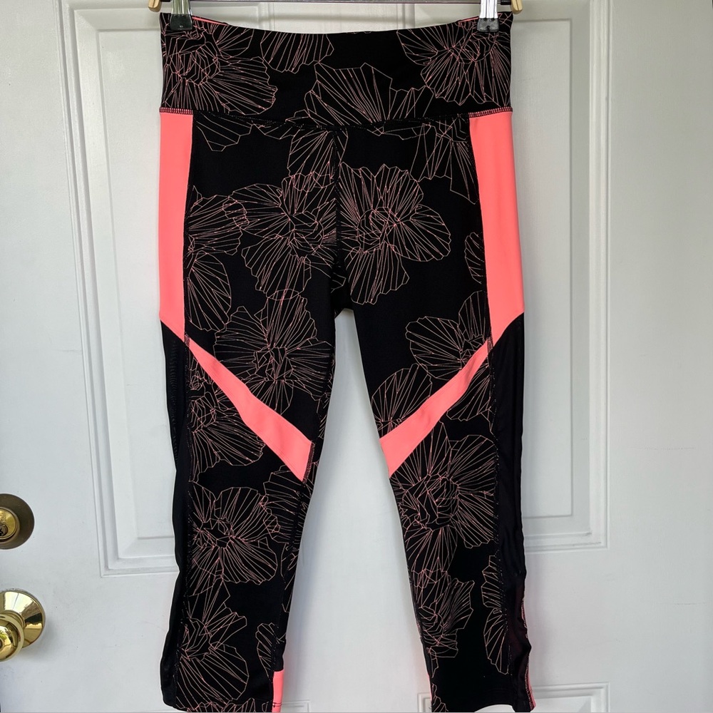 •Calvin Klein• Slimming Compression Floral Leggings - Size Medium
